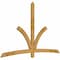 Ekena Millwork Davenport Rough Sawn Timber Gable Bracket, Western Red Cedar, 96"W x 60"H x 2"D x 4"F, 15/12 Pitch GBW096X60X0204DAV00RWR - alternate 2
